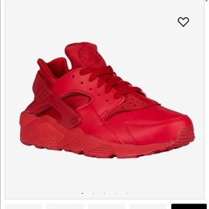 Red nike huaraches